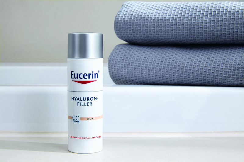 Eucerin® HYALURON-FILLER CC Cream brings color to the success ful Hyaluron-Filler formula for effective anti-aging day care